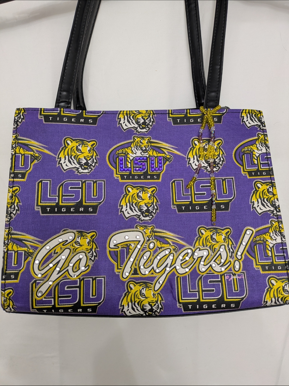 LSU Tigers Bling Tote Bag 💜💛 Go Tigers Rhinestone Fan Purse